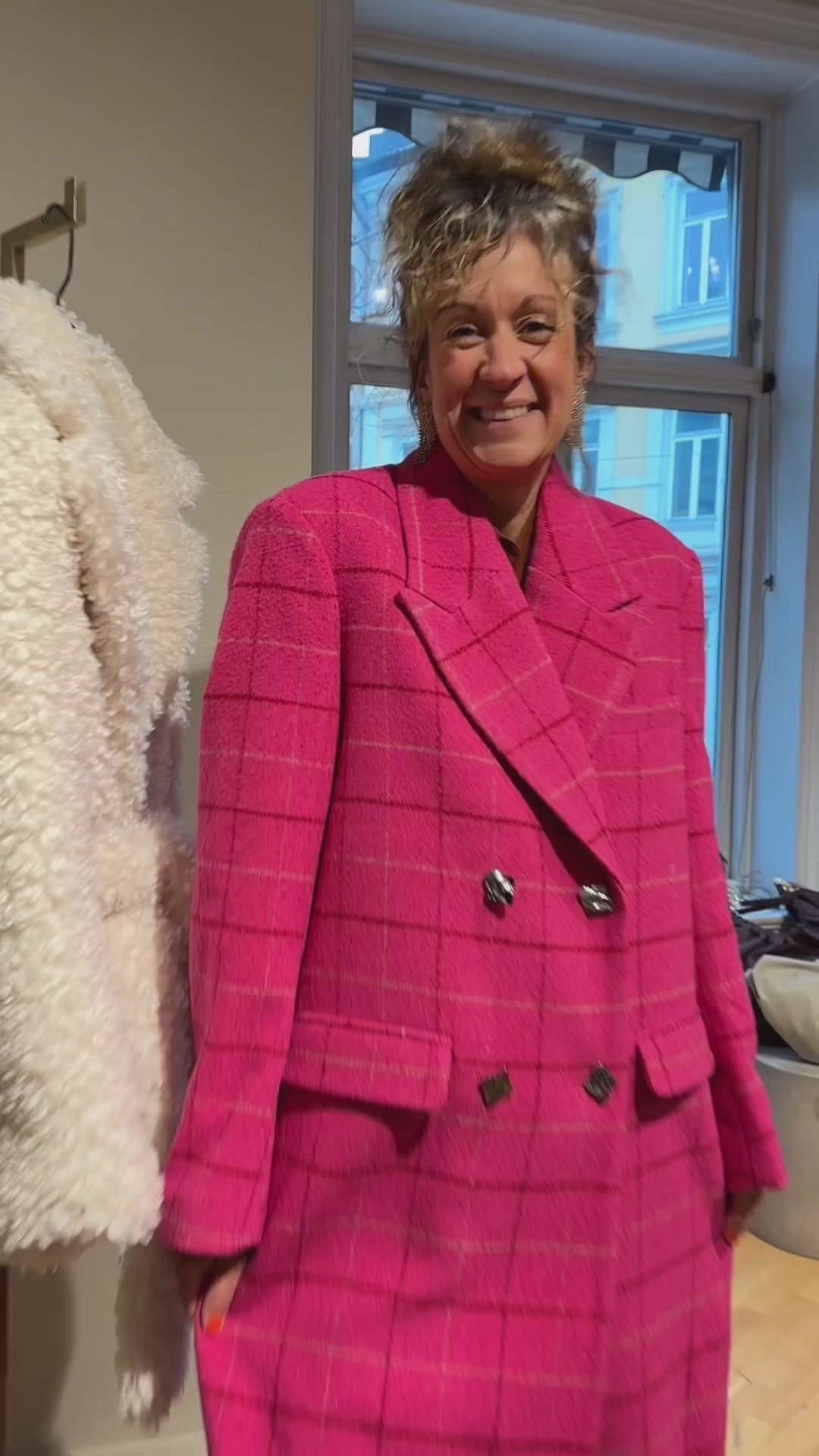 Sloane kåpe - rosa