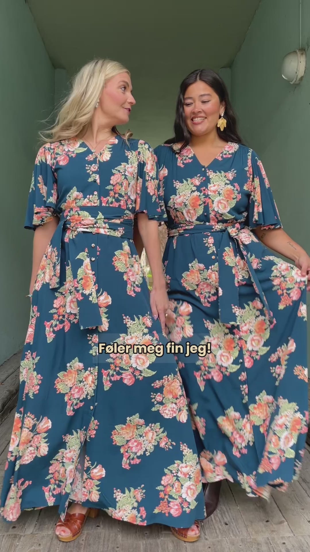 Monika dress - lang kjole - ziggy floral