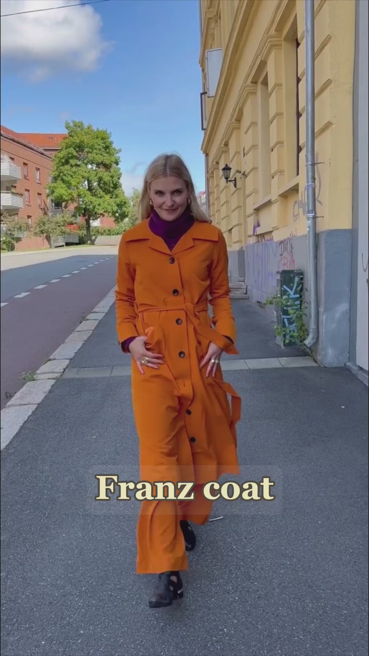 Franz Coat - brent oransje