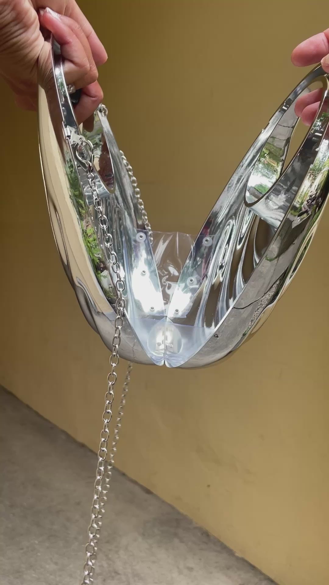 Metallic veske - sølv