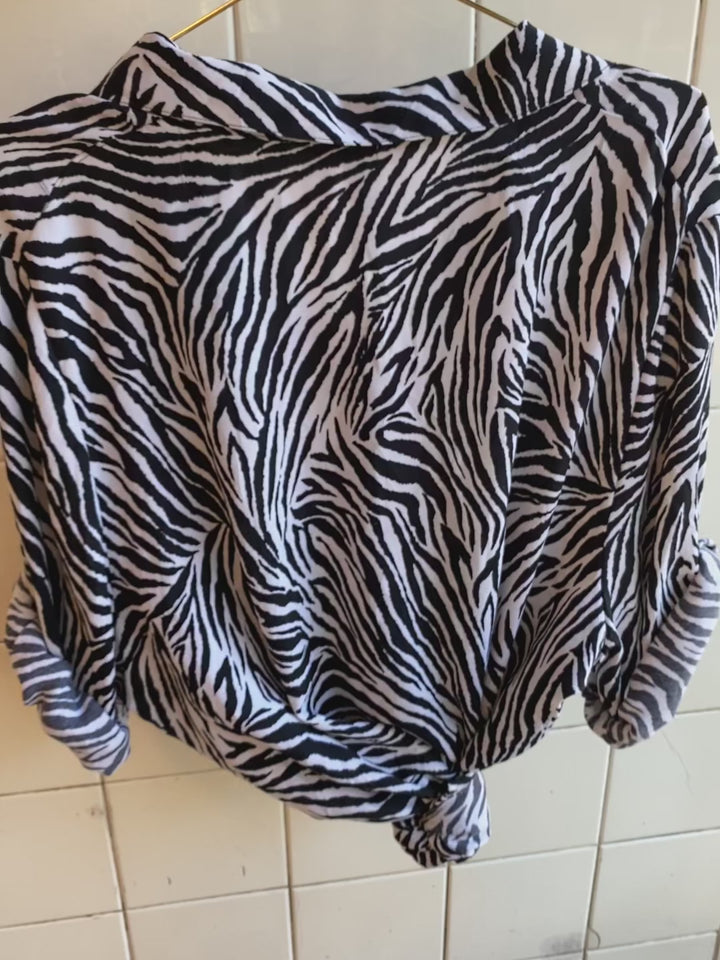 Vintagebluse - Sebra, str 5XL
