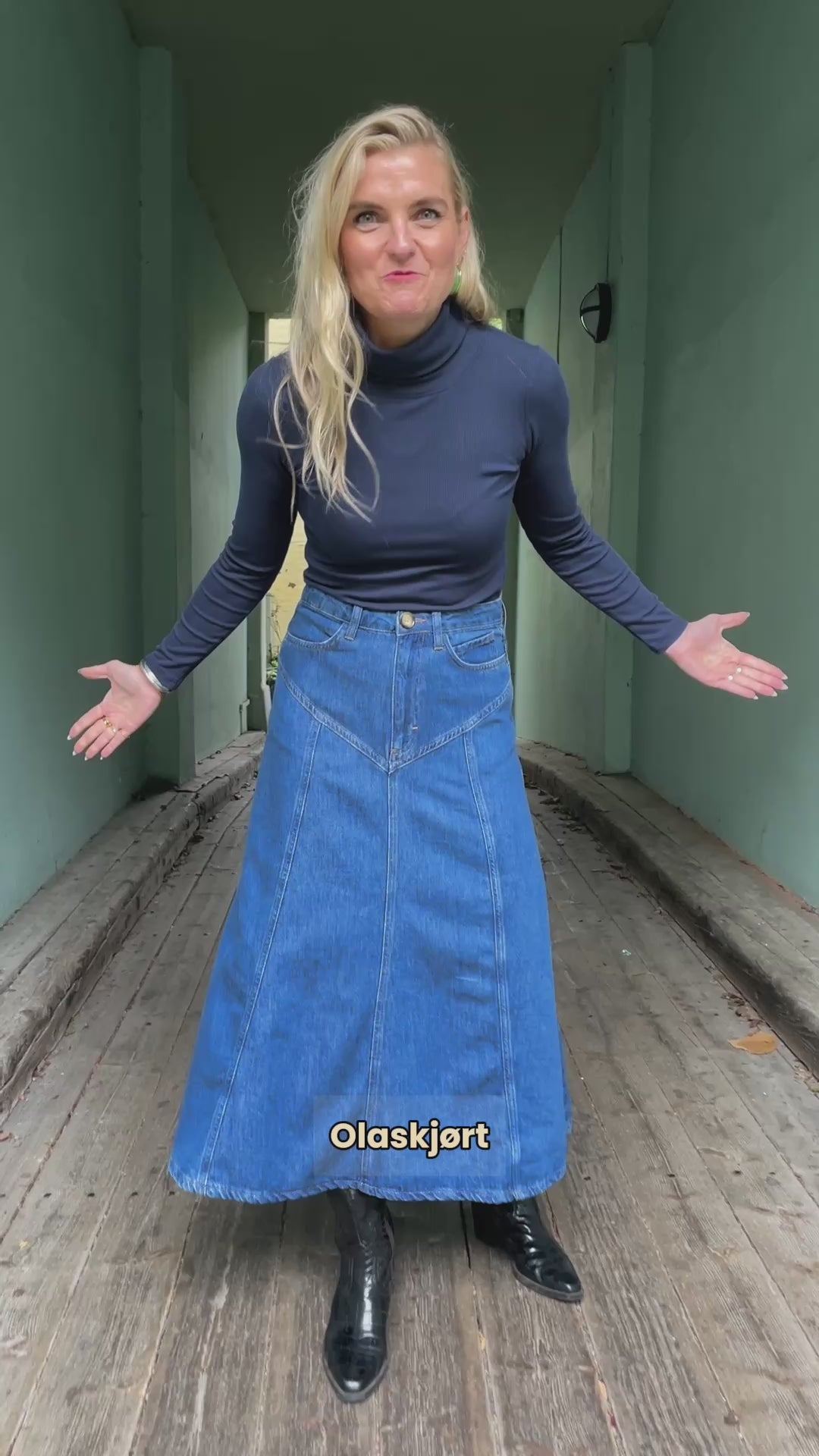 Dolly denim skjørt