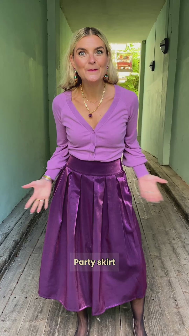 Party skirt - deep purple