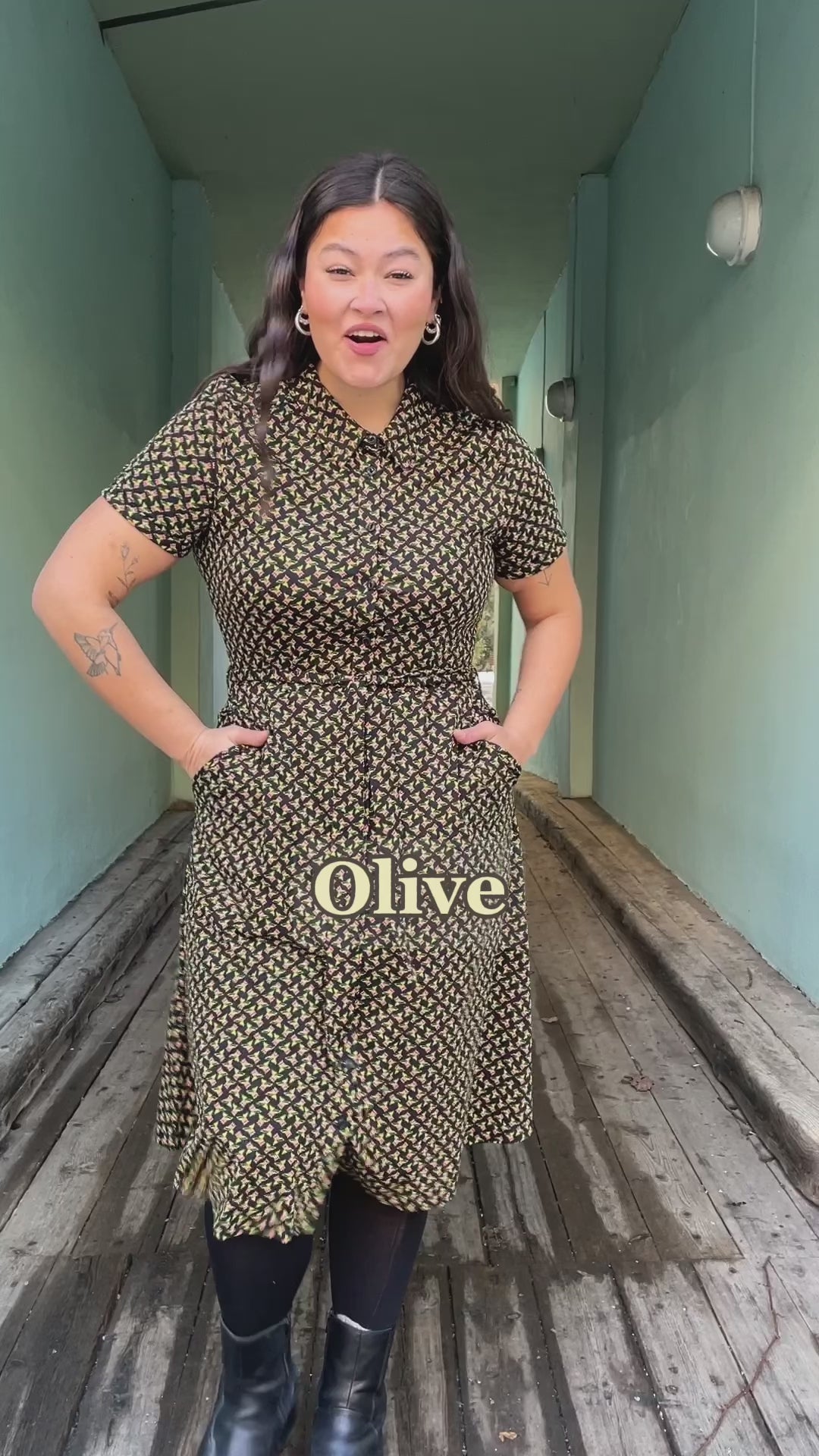 Olive Minerva kjole