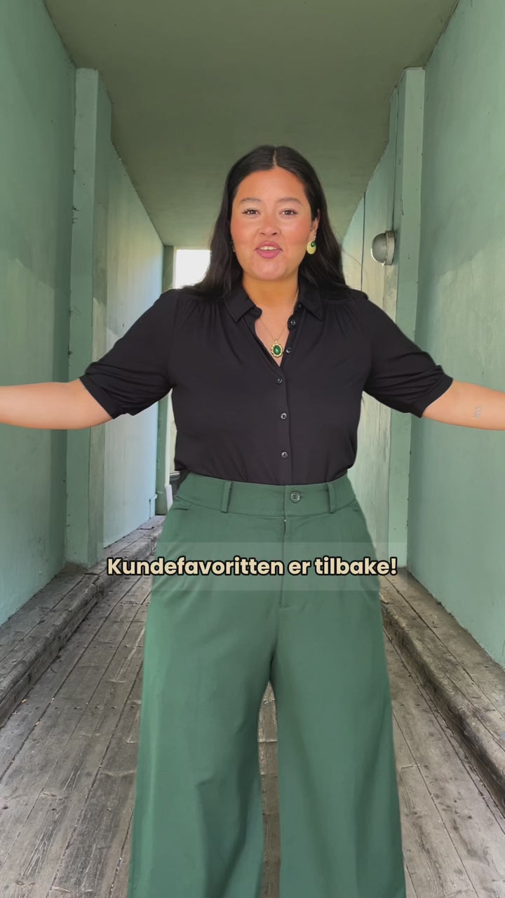 Carina bluse kortermet - blå