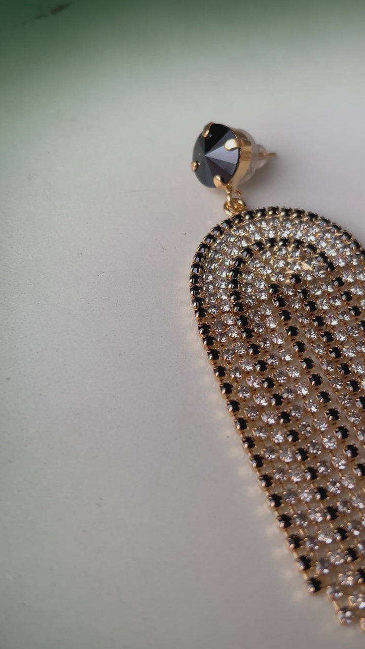 Melinda earrings - black combo