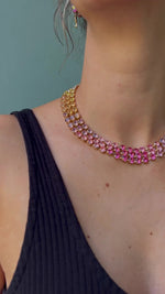 Last inn og spill av video i Gallerivisningen, Rosanna necklace - pastell rainbow combo
