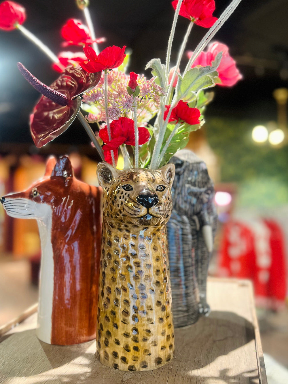 Quail Ceramics interiør Blomstervase - Leopard