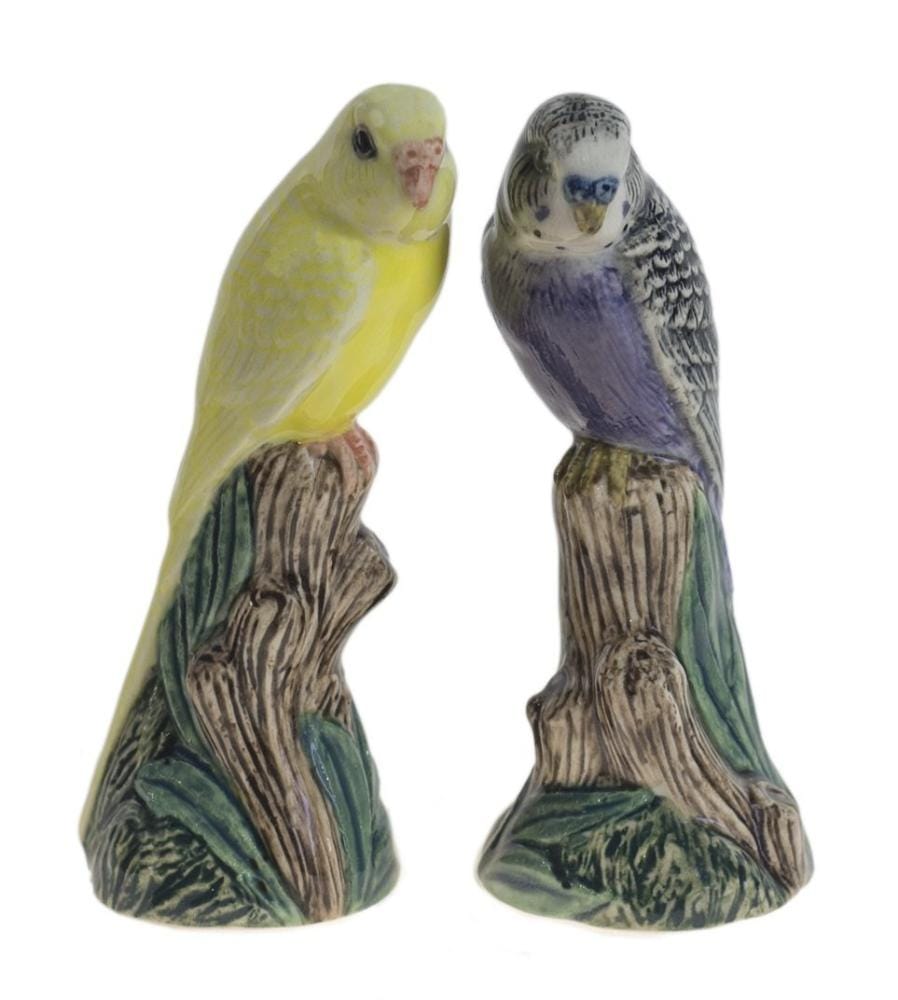 Quail Ceramics interiør Budgerigar gull og lilla - salt og pepper