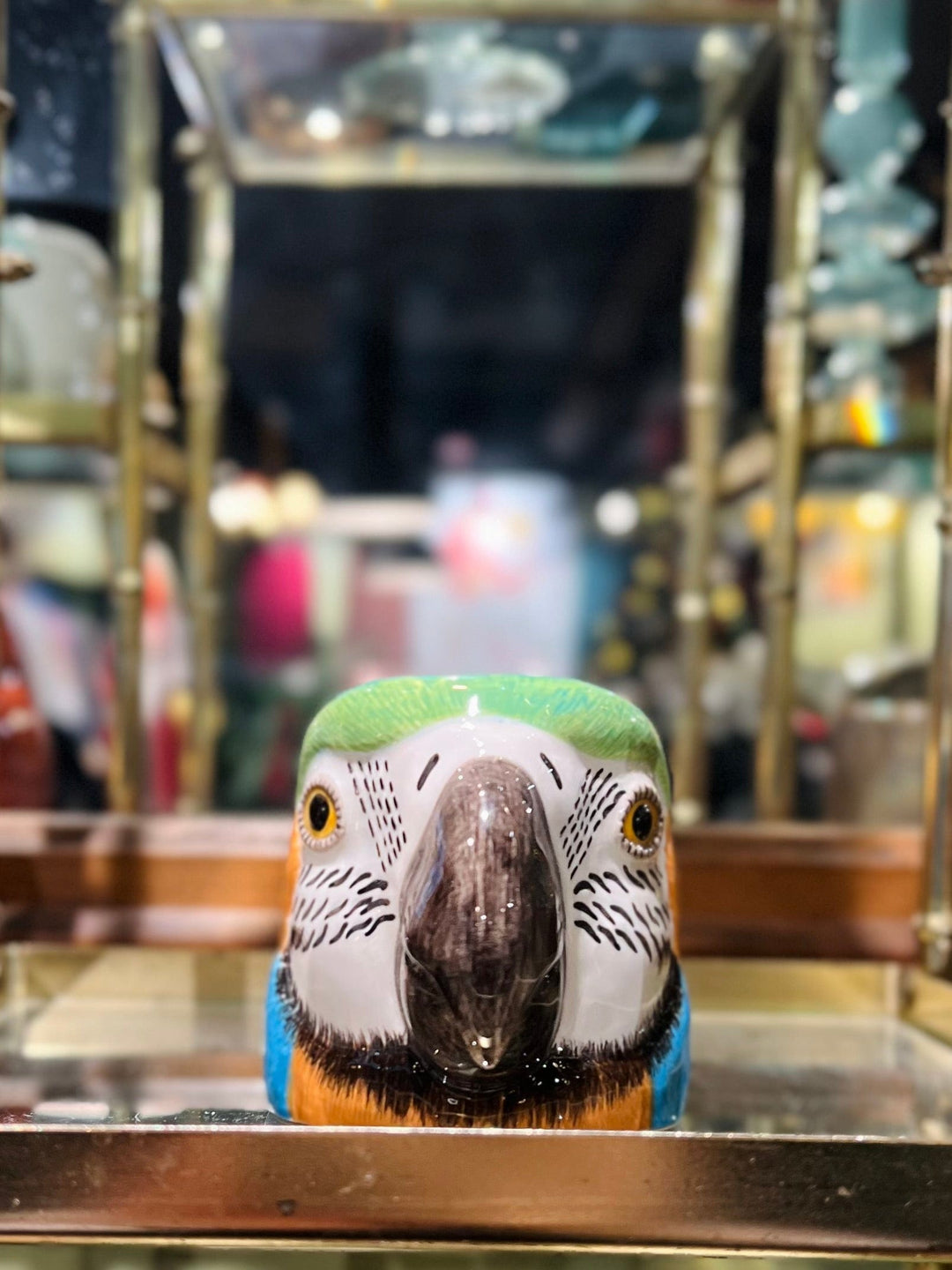 Quail Ceramics interiør Eggeglass - Papegøye