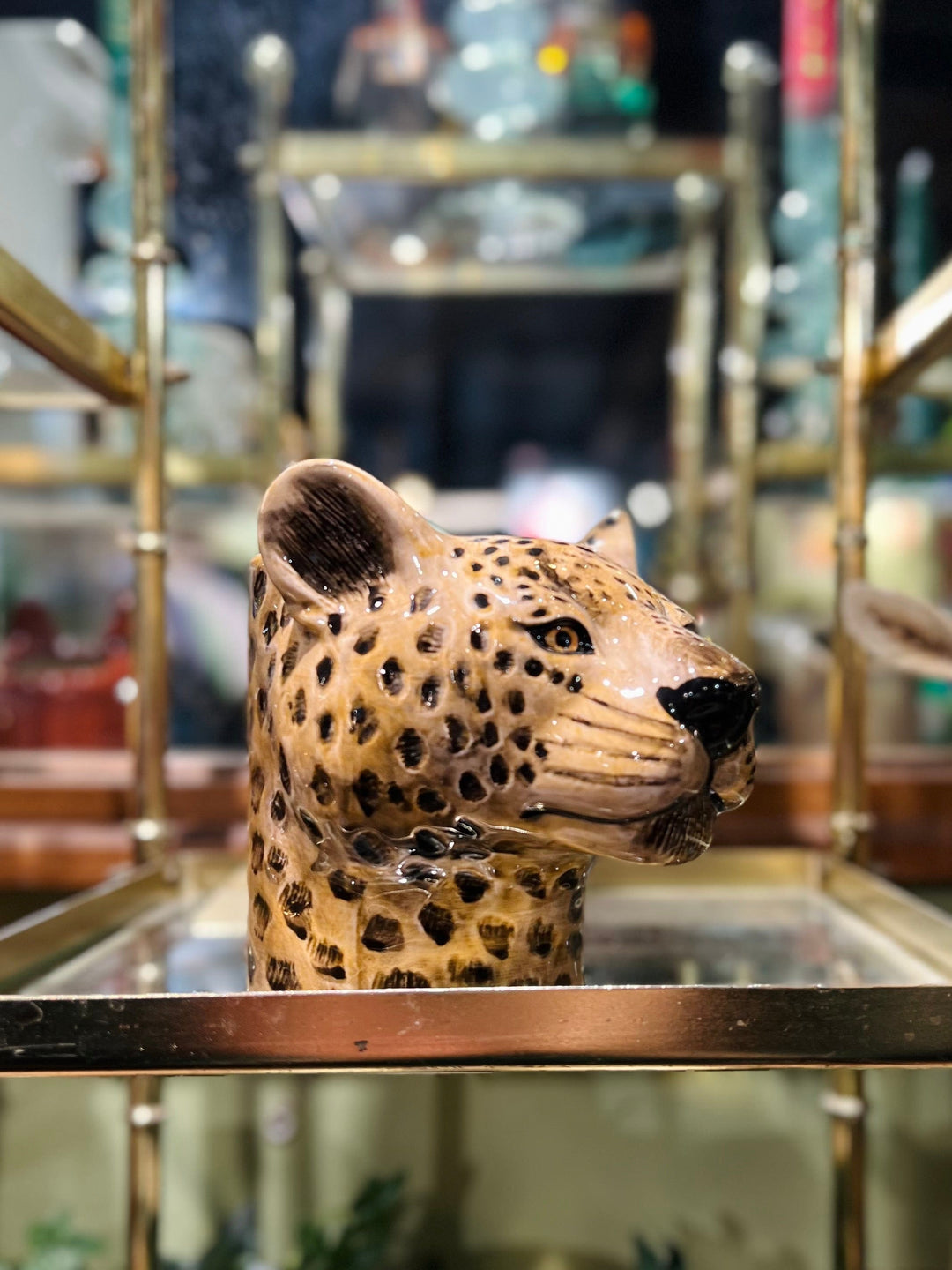 Quail Ceramics interiør Liten vase - Leopard