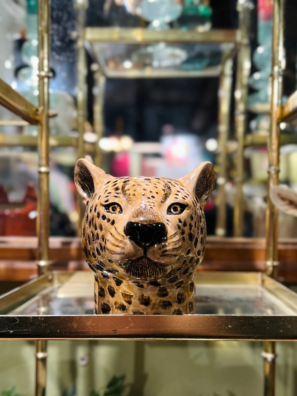 Quail Ceramics interiør Liten vase - Leopard