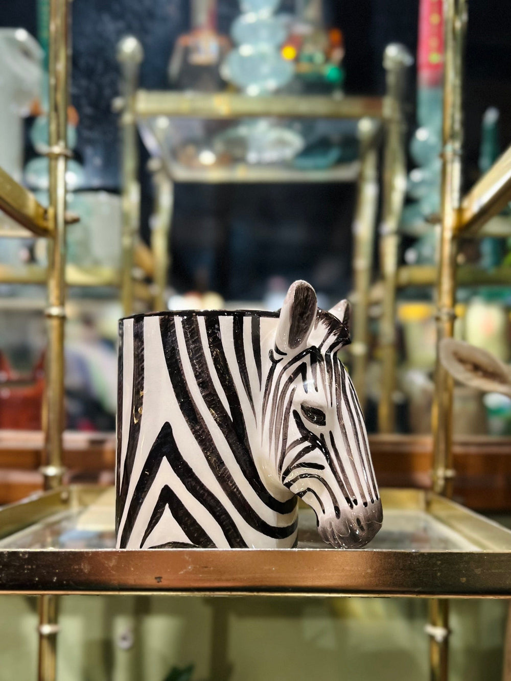 Quail Ceramics interiør Liten vase - Sebra