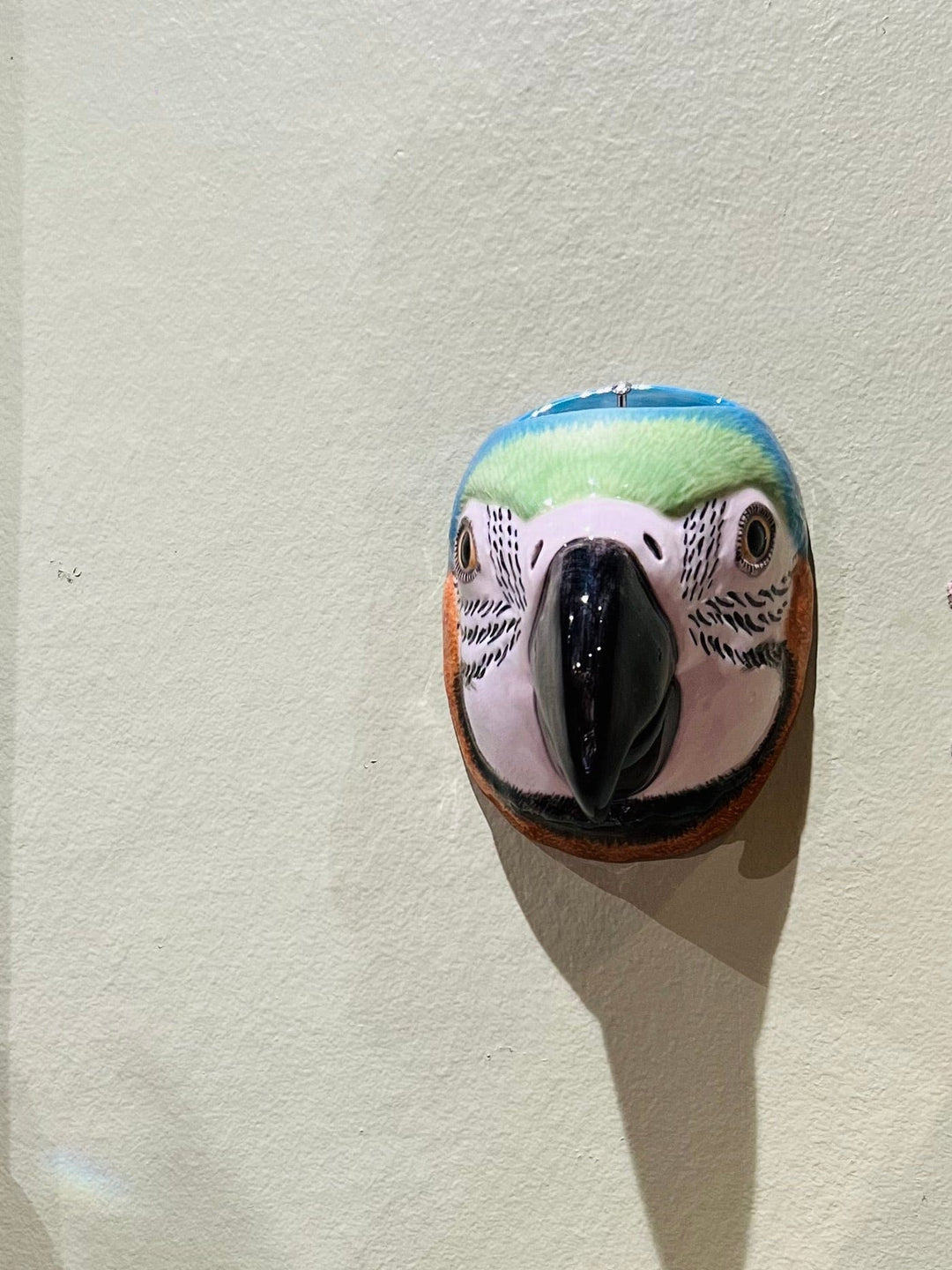 Quail Ceramics interiør Liten veggvase - Papegøye