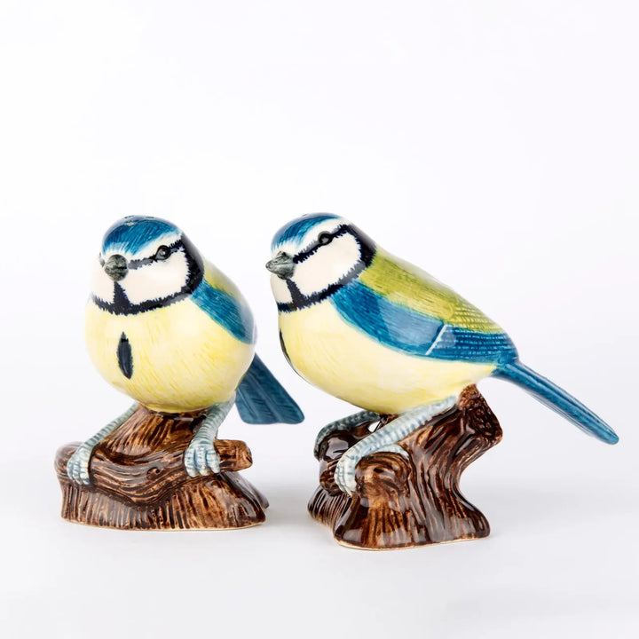 Quail Ceramics interiør Salt- og pepperbøsse - blåmeis