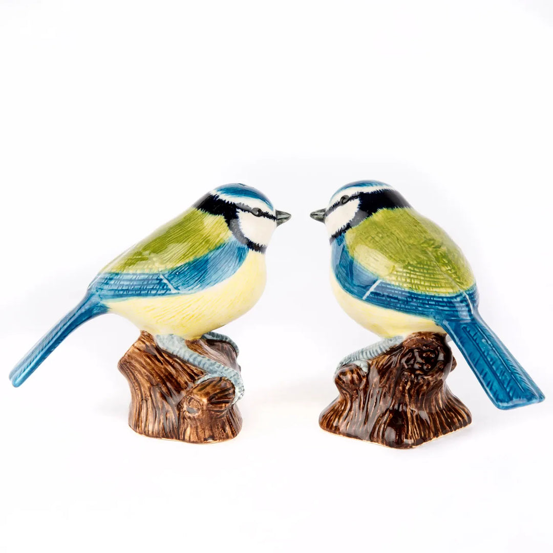 Quail Ceramics interiør Salt- og pepperbøsse - blåmeis