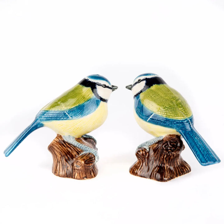 Quail Ceramics interiør Salt- og pepperbøsse - blåmeis