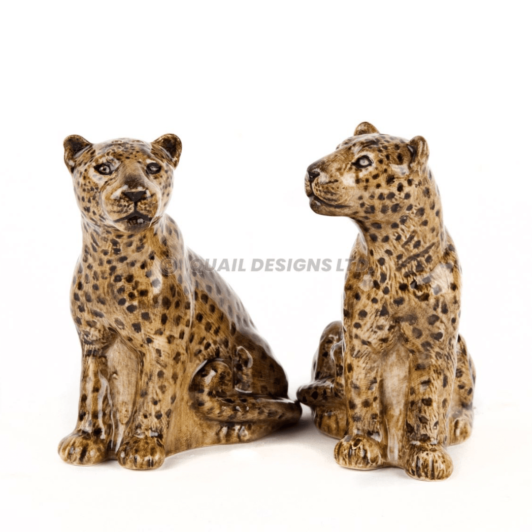 Quail Ceramics interiør Salt- og pepperbøsse - leopard