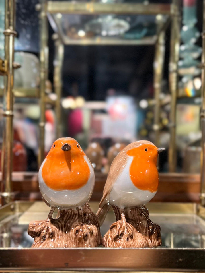 Quail Ceramics interiør Salt- og pepperbøsse - rødstrupe