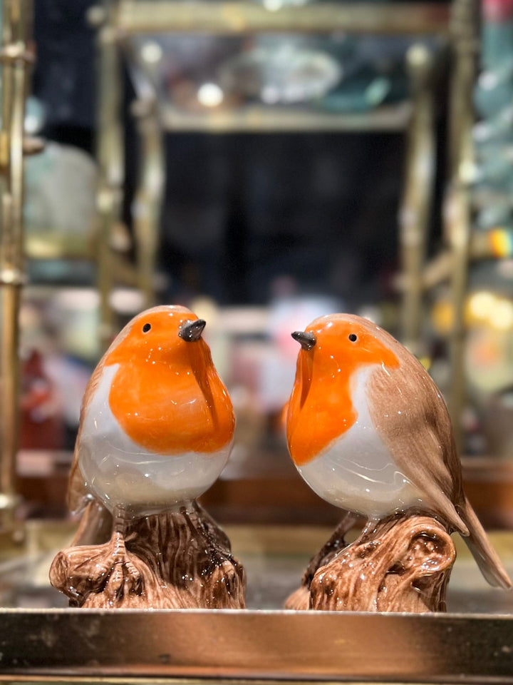 Quail Ceramics interiør Salt- og pepperbøsse - rødstrupe