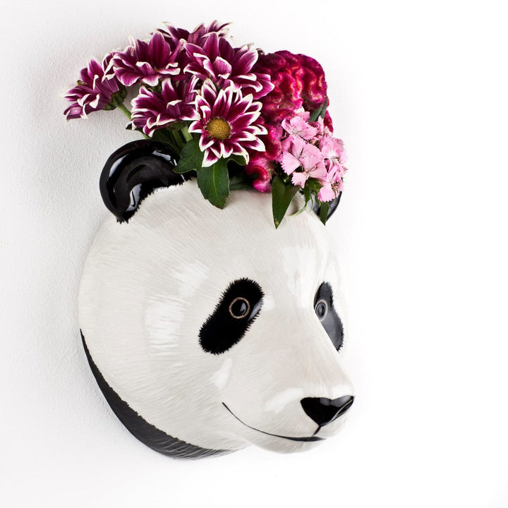 Quail Ceramics interiør Stor veggvase - panda