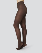 Last inn bildet i Galleri-visningsprogrammet, Swedish Stockings strømpebukser Strømpebukse - Olivia 60 den - dark brown
