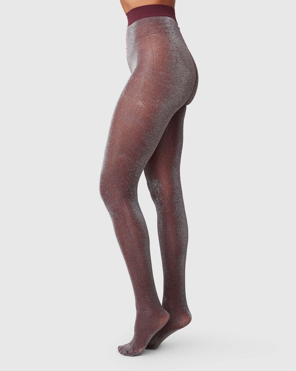 Swedish Stockings strømpebukser Strømpebukse - Tora Shimmery - plum