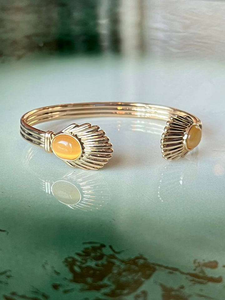 Urban Hippies armbånd Armbånd Venus Bangle - amber gull