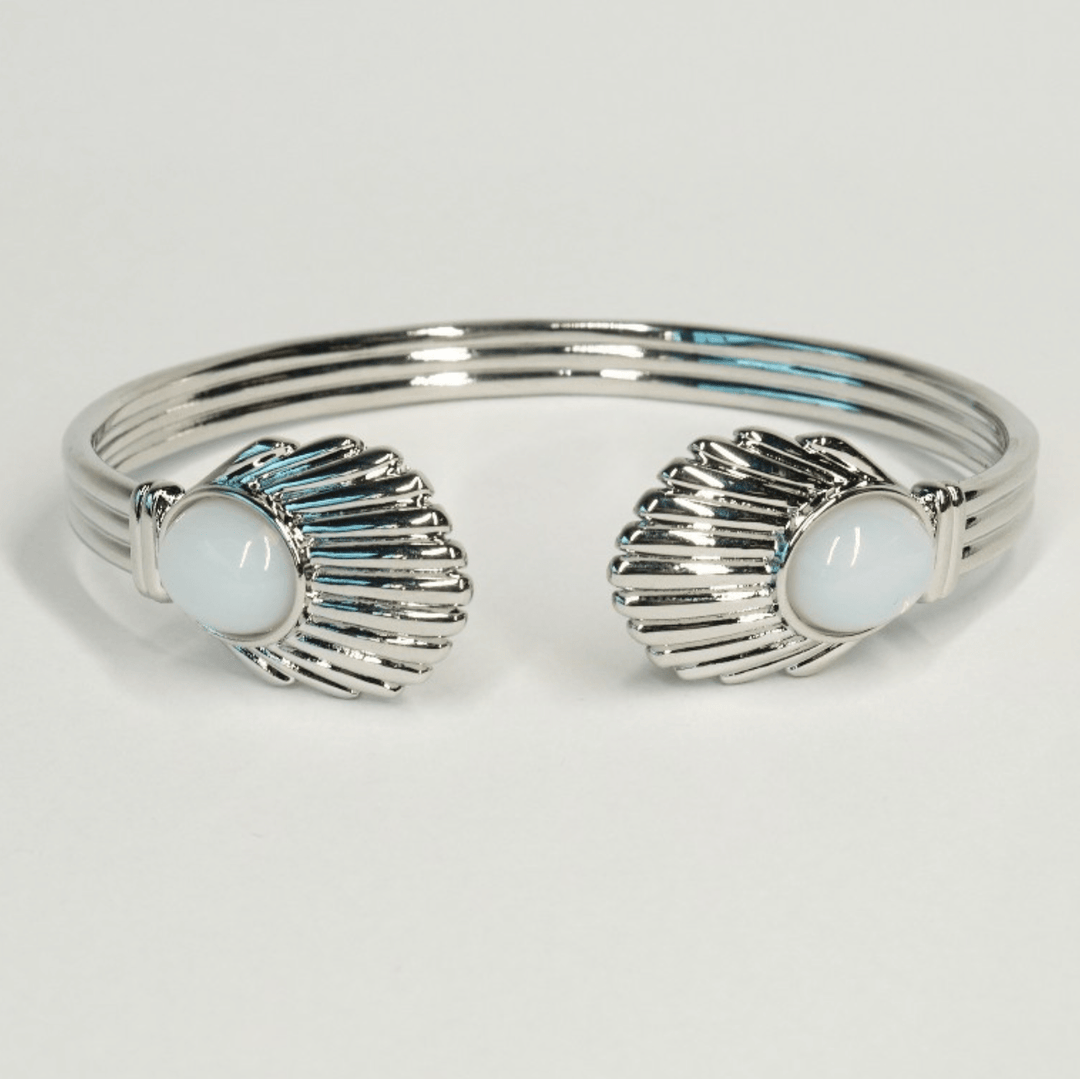 Urban Hippies armbånd Venus Bangle armbånd - opal white sølv