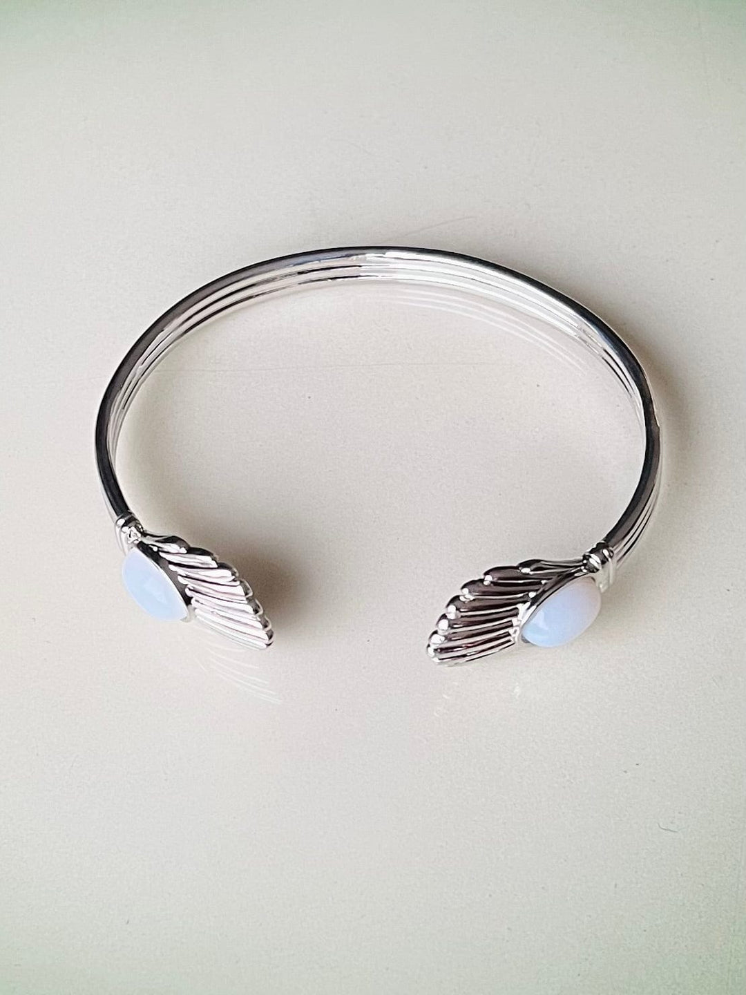 Urban Hippies armbånd Venus Bangle armbånd - opal white sølv
