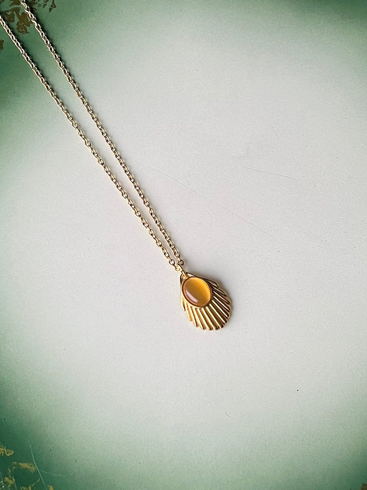 Urban Hippies halskjeder Halskjede Venus chain - amber