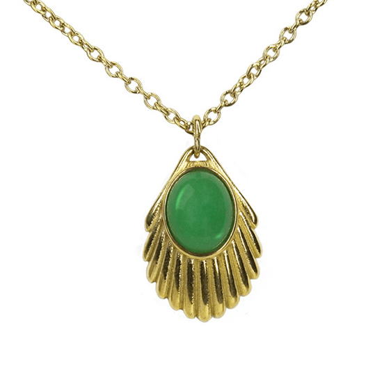 Urban Hippies halskjeder Halskjede Venus chain - Emerald
