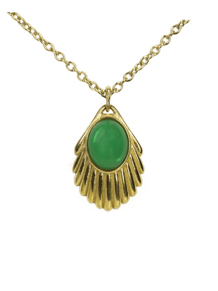 Urban Hippies halskjeder Halskjede Venus chain - Emerald