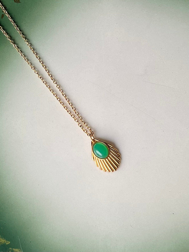 Urban Hippies halskjeder Halskjede Venus chain - Emerald