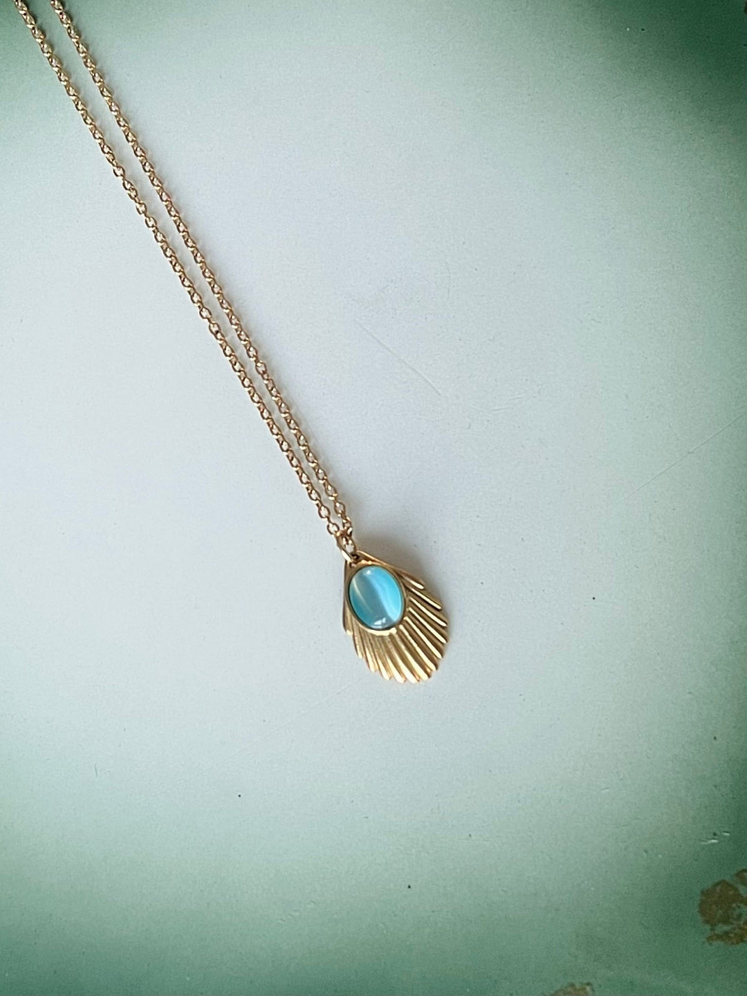 Urban Hippies halskjeder Halskjede Venus chain -  nile blue