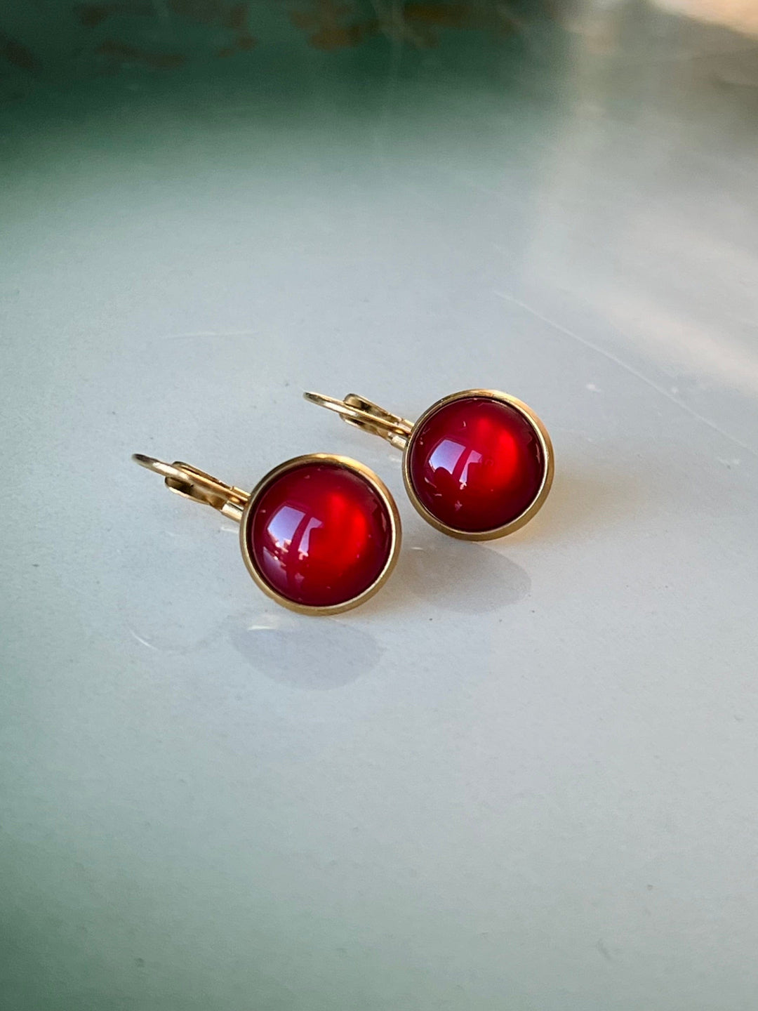 Urban Hippies øredobber Øredobber dots - chili red