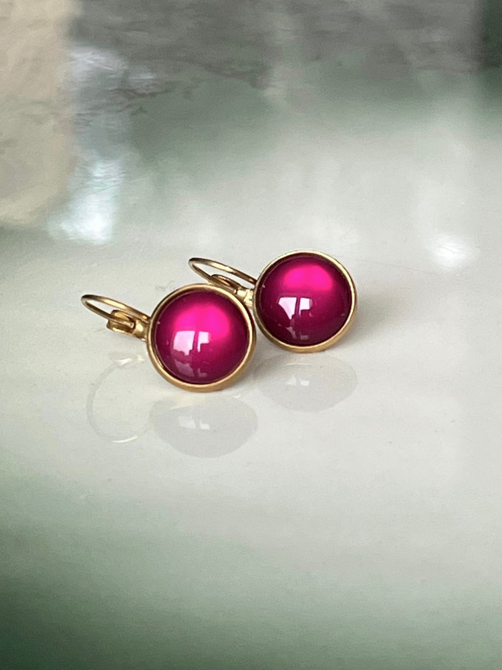 Urban Hippies øredobber Øredobber dots - clover violet