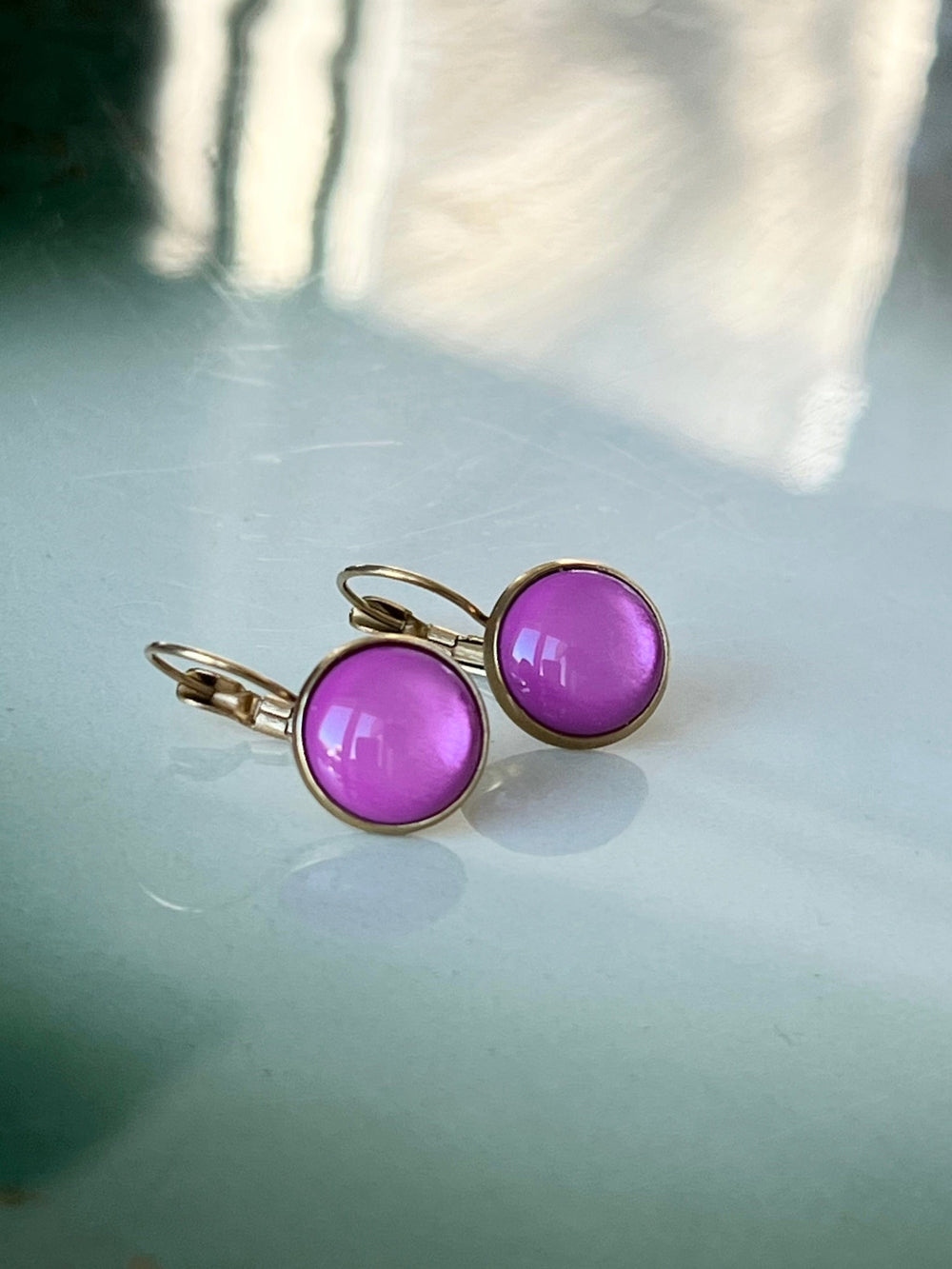 Urban Hippies øredobber Øredobber dots - crocus pink