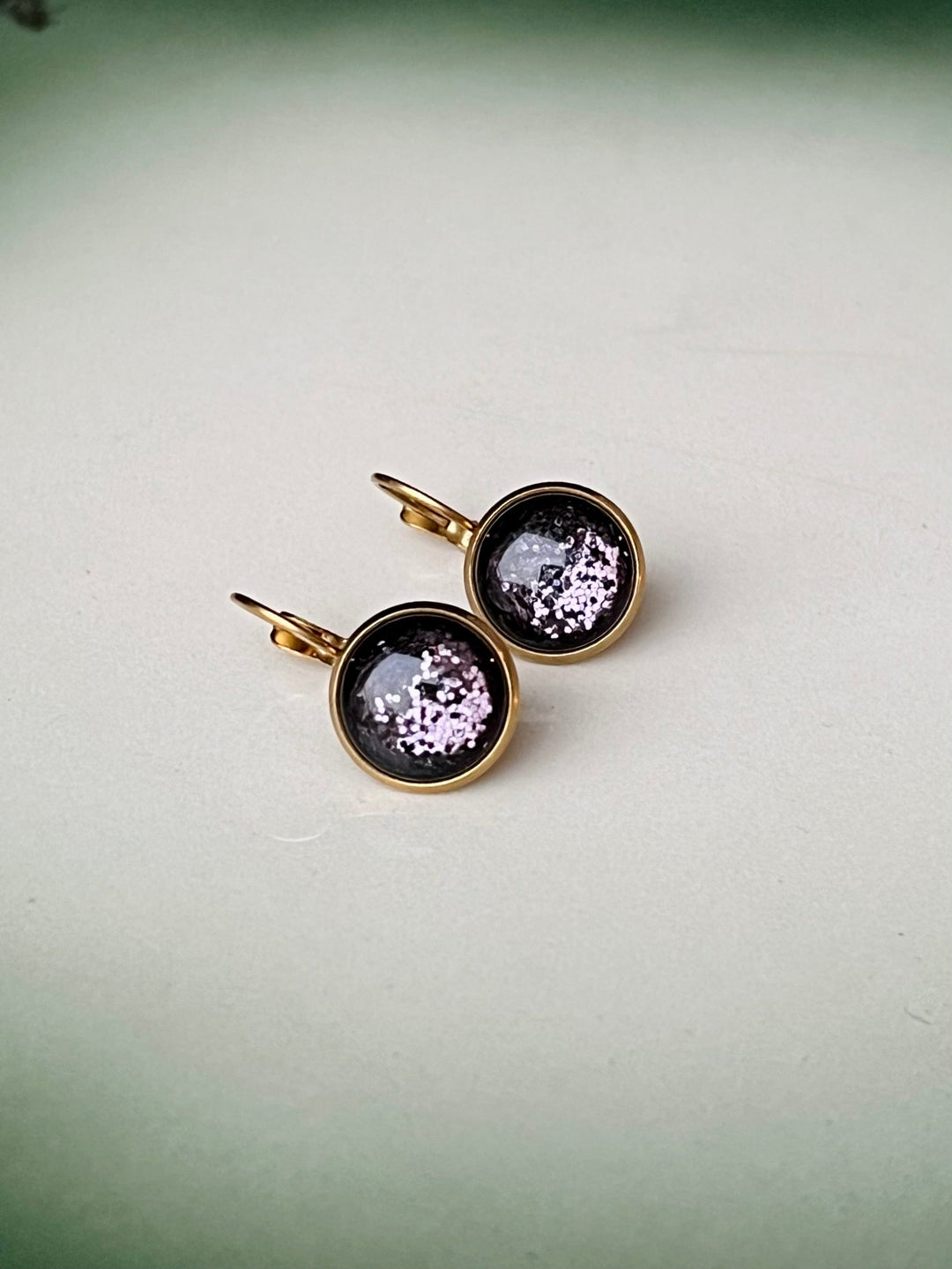 Urban Hippies øredobber Øredobber dots - ink glitter