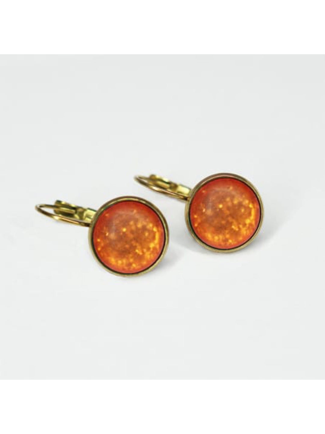Urban Hippies øredobber Øredobber dots - pumpkin glitter