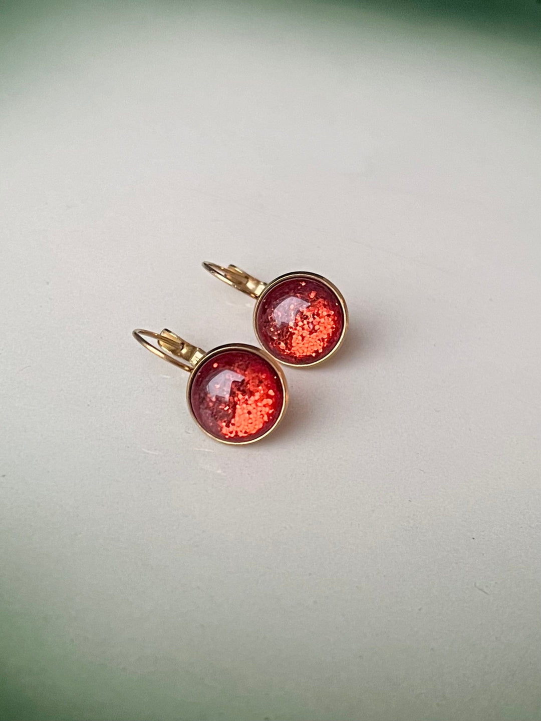 Urban Hippies øredobber Øredobber dots - rosehip glitter