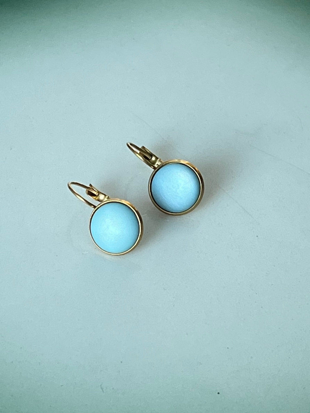 Urban Hippies øredobber Øredobber dots - silky cameo blue