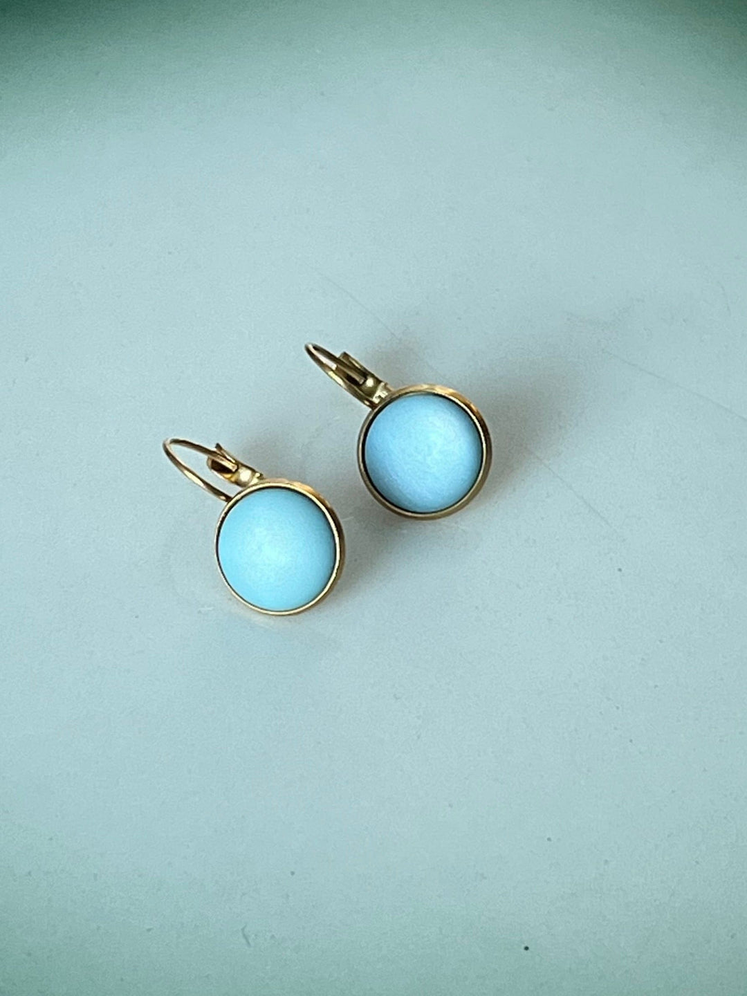 Urban Hippies øredobber Øredobber dots - silky cameo blue