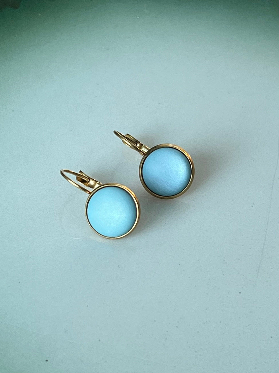 Urban Hippies øredobber Øredobber dots - silky cameo blue