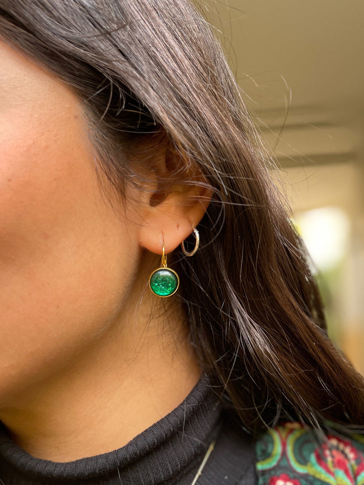 Urban Hippies øredobber Øredobber dots - silky rouge