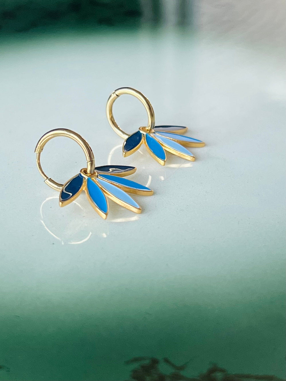 Urban Hippies øredobber Øredobber Gemma - blå