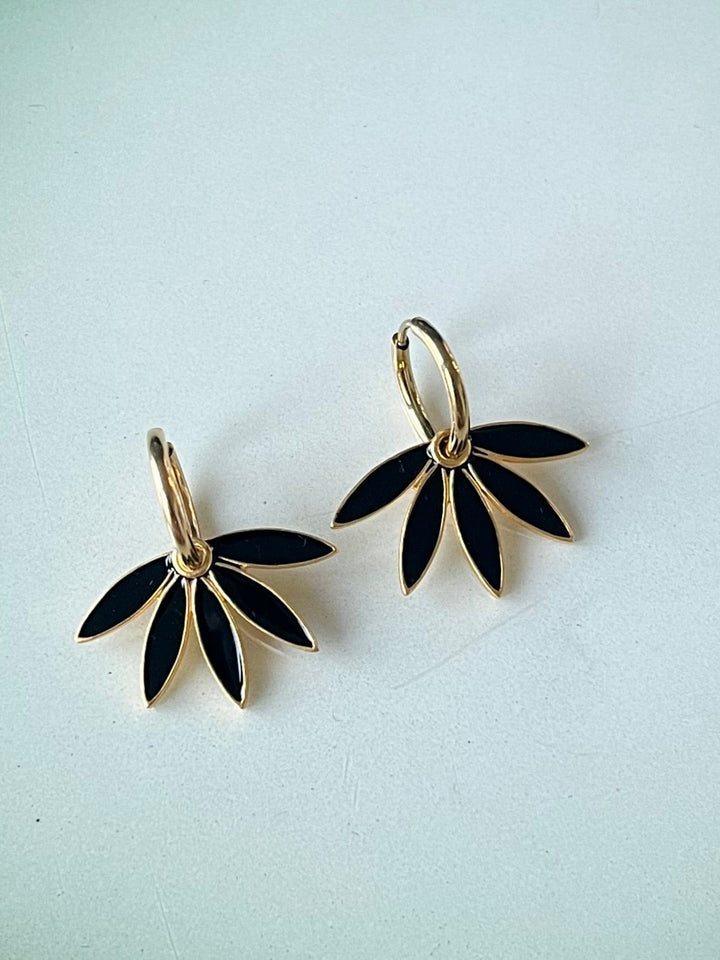 Urban Hippies øredobber Øredobber Gemma - svart