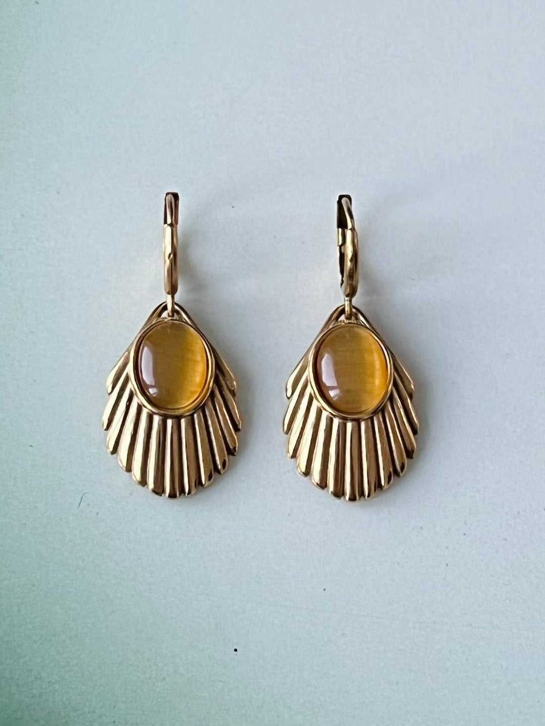 Urban Hippies øredobber Øredobber Venus - amber gull