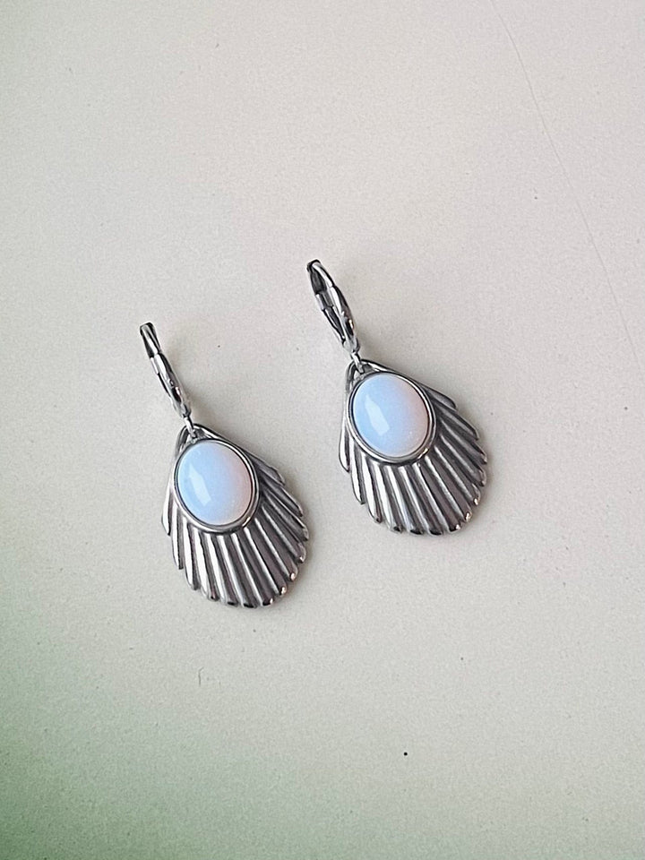 Urban Hippies øredobber Øredobber Venus - opal sølv