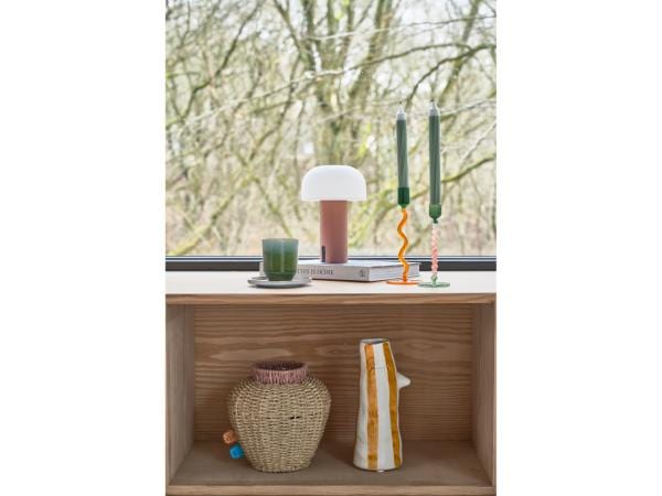 Villa Collection Lysestake Lysestake glass - amber and green